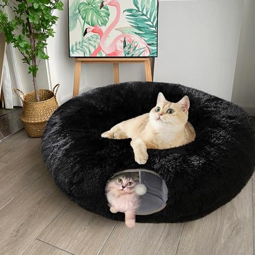 Cat Tunnel Bed - 89.9L x 86.1W x 26.2H centimeters Polyester