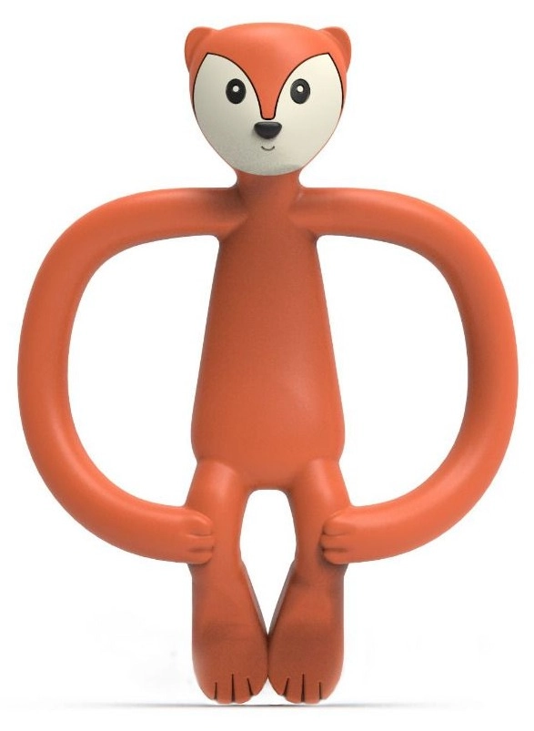 Matchstick Monkey Fudge Fox Teether - food-grade silicone