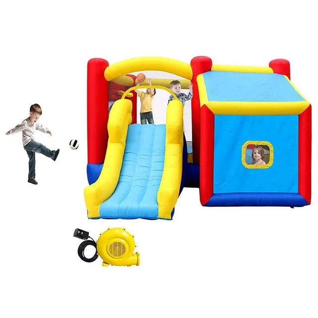 Water Fun Inflatable Playhouse - Slide Splash Pool