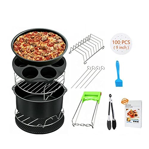 Cake Keg + Pizza Pan + Silicone Mat + Metal Holder + Pot Pad + Pot Rack + 100 Pice Paper Liners
