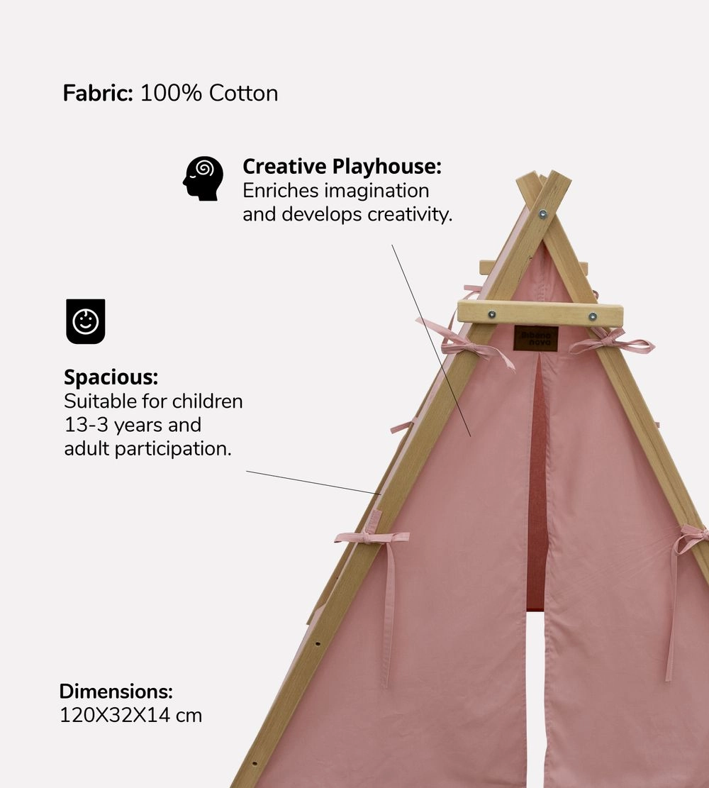 House Tent - Grey 100% Cotton