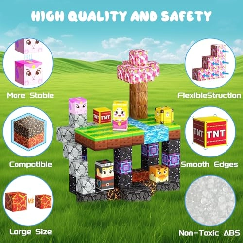 Magnetic Building Blocks - 100 pcs