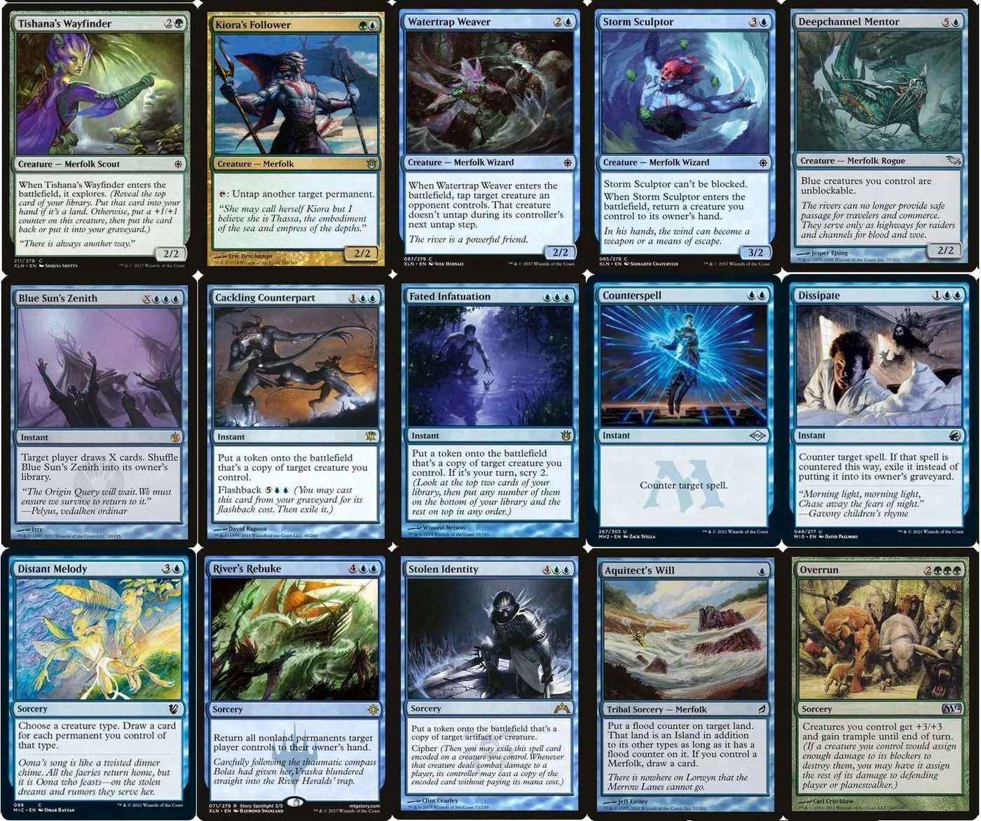 Commander Merfolk - 100 Card Elite Blue/Green