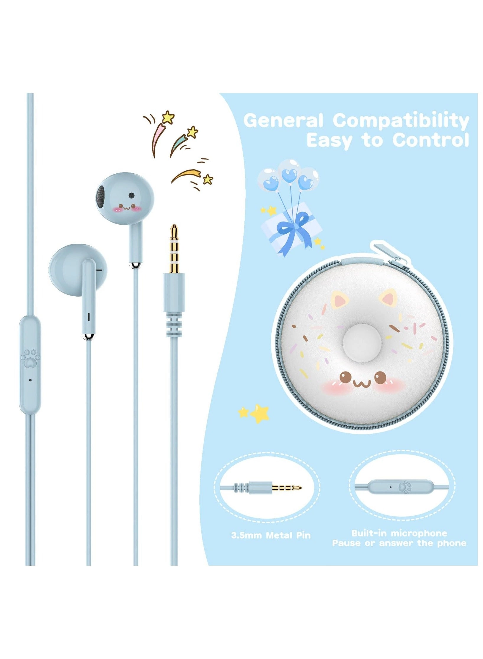 Donut Earbuds Wired Earbud