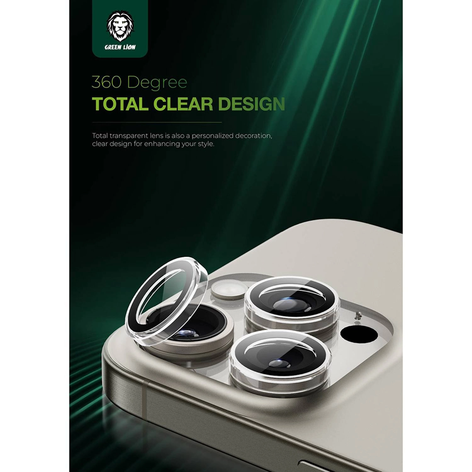 HD Tempered Glass Camera Lens Protector for iPhone 16 Pro / iPhone 16 Pro Max