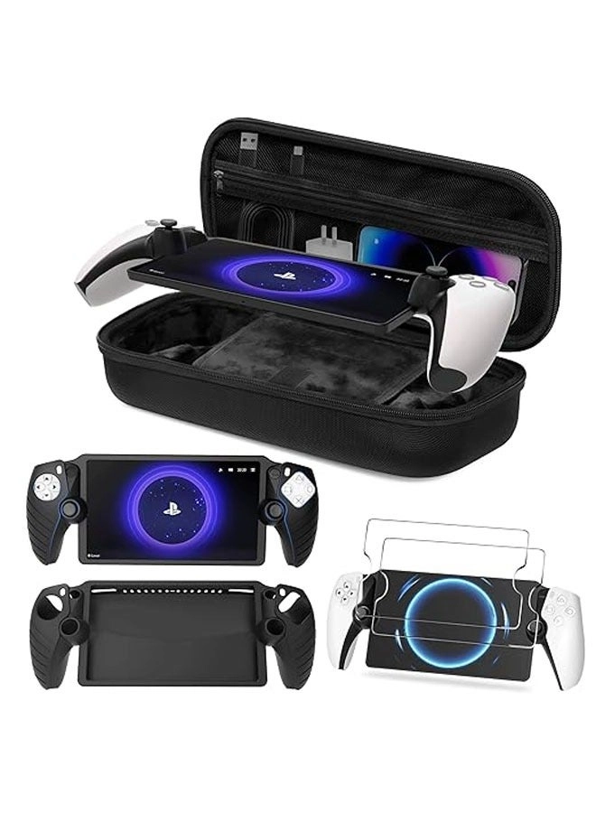 GE PlayStation Portal Carrying Case + Silicone Case + Screen Protector