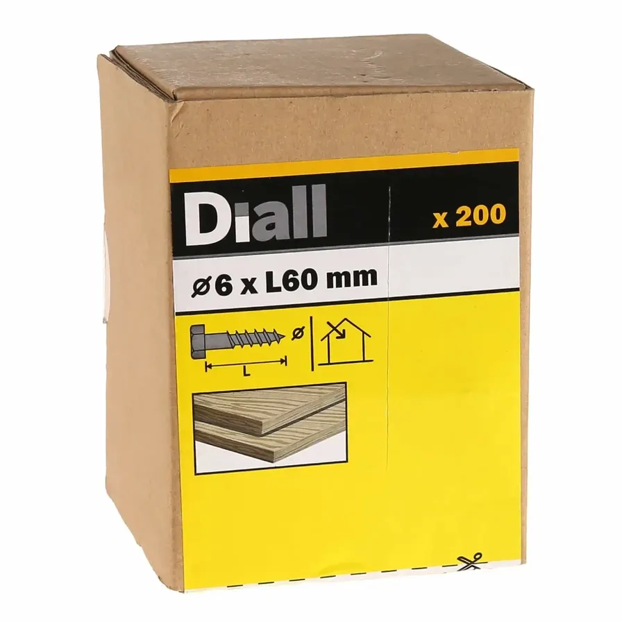 Hex Coach Screw - 60mm 6mm