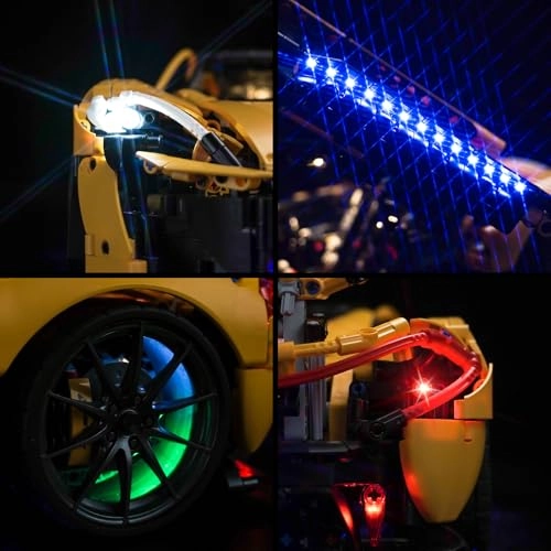 LED Light Set Compatible with 42172 McLaren P1 - 73 light sources USB powered