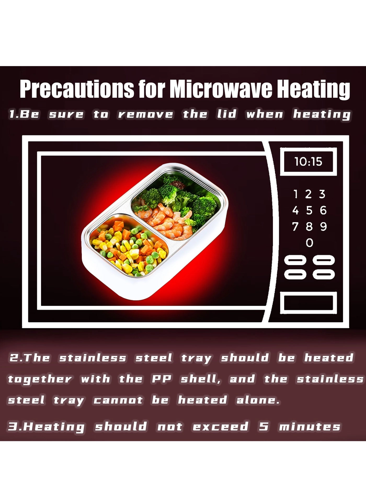 bento box - 304 Stainless steel Double-deck