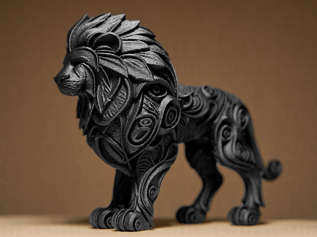 Lion Action Figure - PLA Plastic