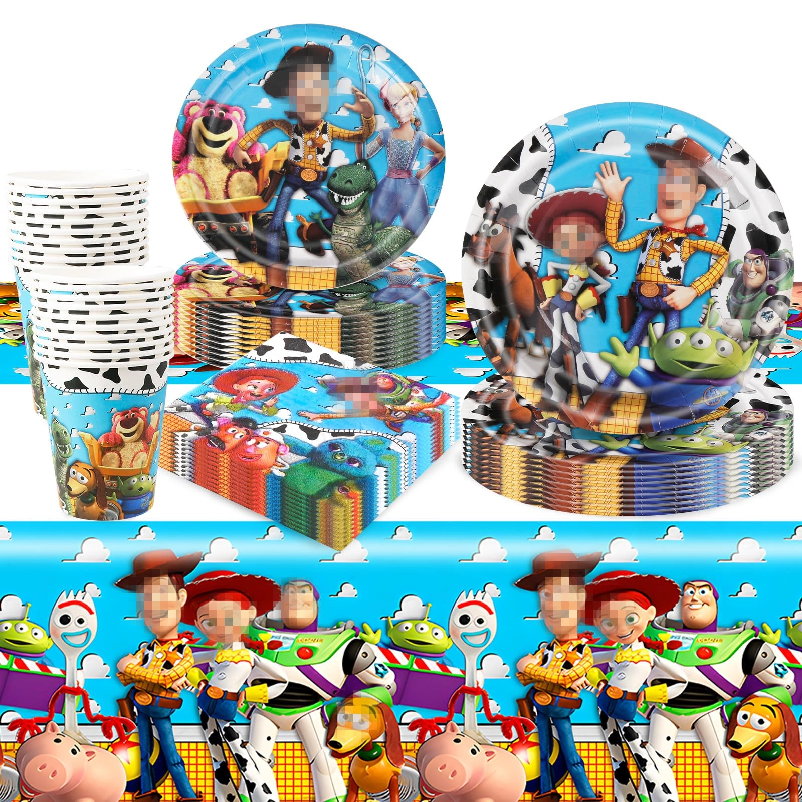 heartsking Party Tableware Set - 81Pcs Birthday