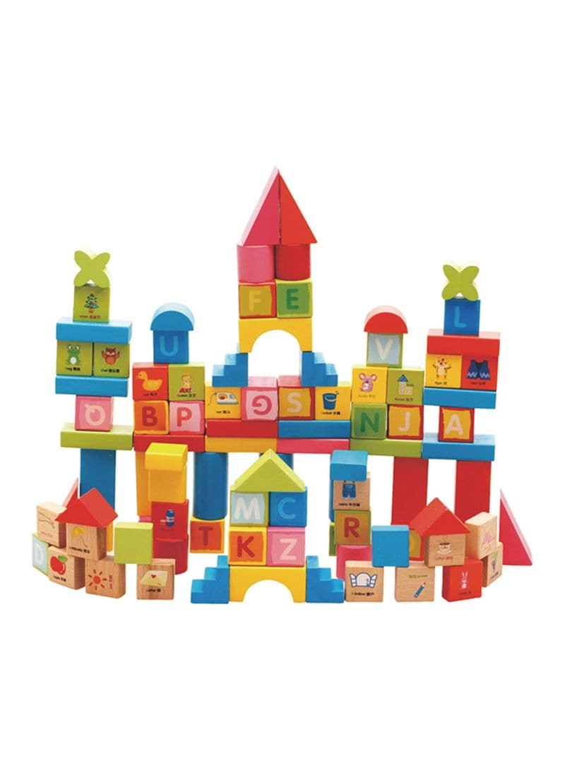 BJM Alphabet Stacking Blocks - 100 pieces