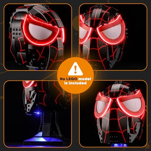 Light Set for LEGO 76329 Miles Morales' Mask - LED Battery operated