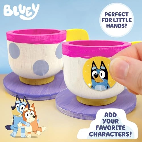 Bluey Paint & Play Tea Set - 6 pcs