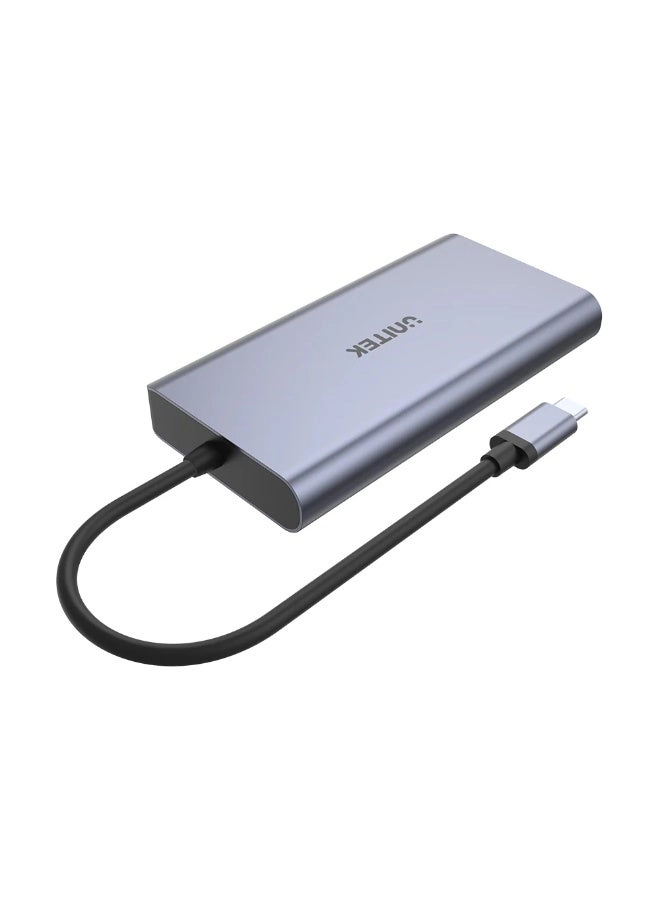 D1113A - 9-in-1 USB-C Hub 3x USB-A 5Gbps HDMI 4K@30Hz PD 100W