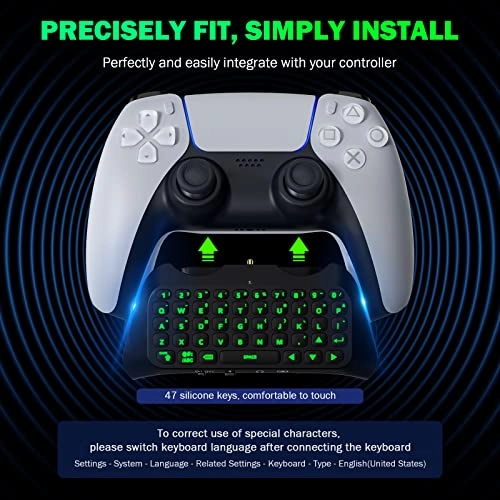 RGB Backlight Keyboard - Bluetooth PS5