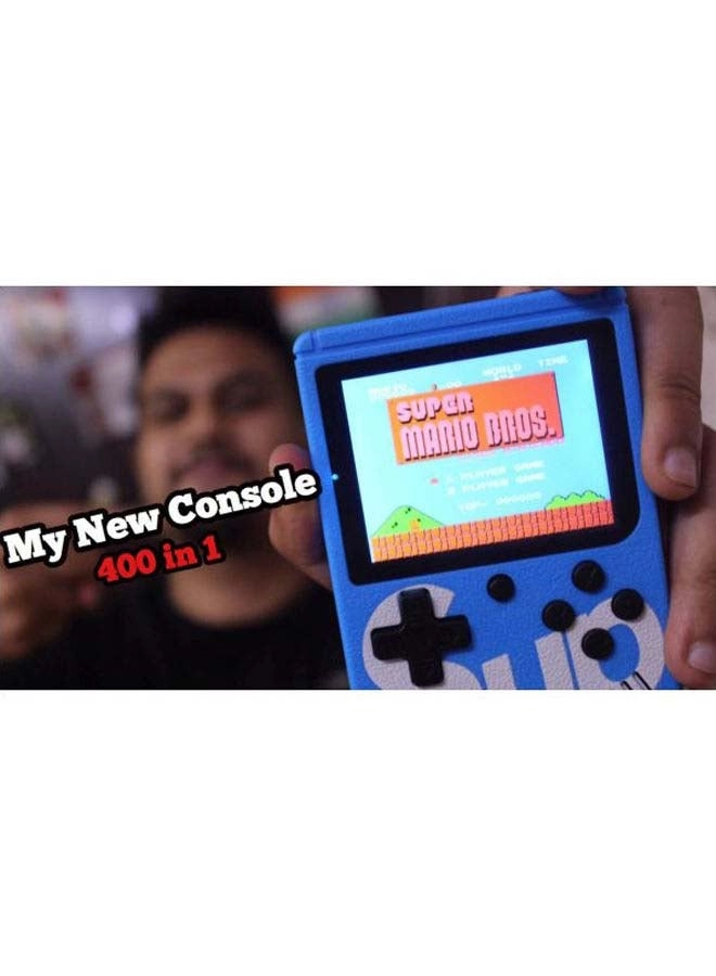 Handheld Game Console - 400 Built-in Games 3-Inch Color Screen Rechargeable Battery