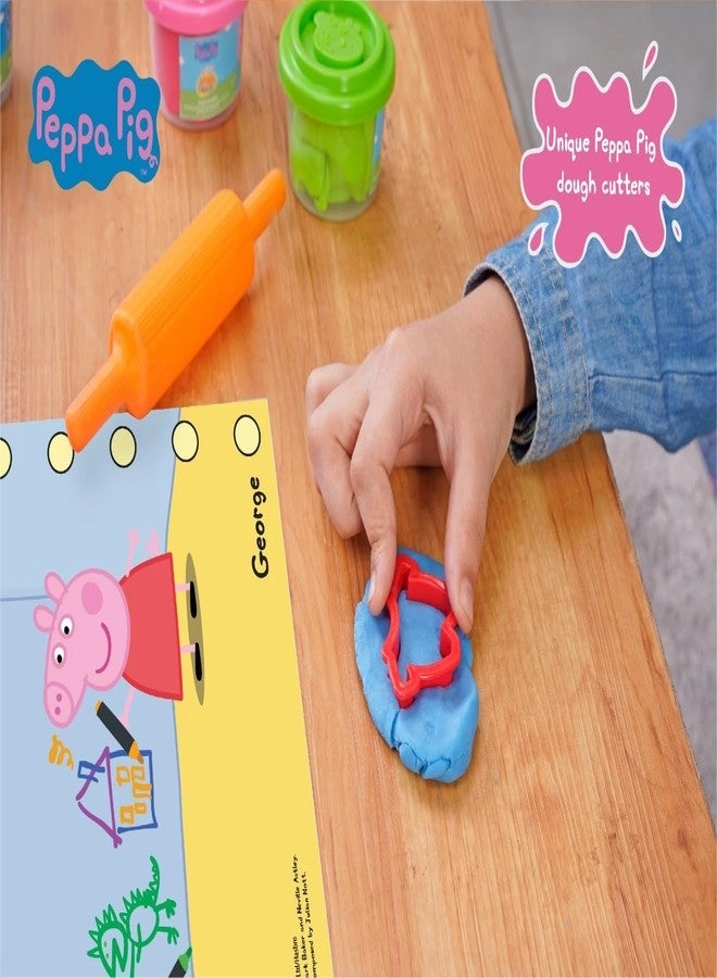 Peppa Pig Soft Dough Match N' Mould Cube Activity Set - 3+ years 6 pcs