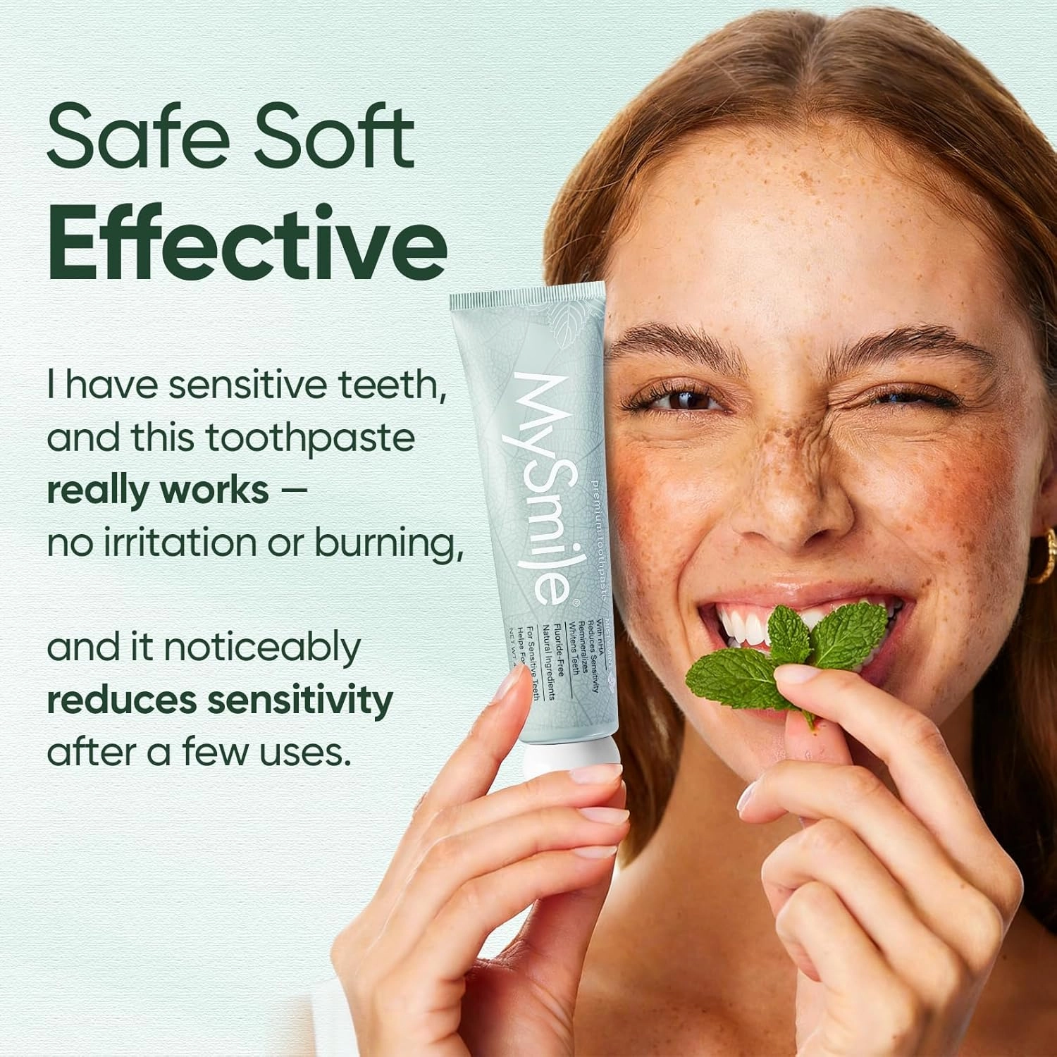 Fluoride Free Nano Hydroxyapatite Misty Mint Toothpaste Adults 120g