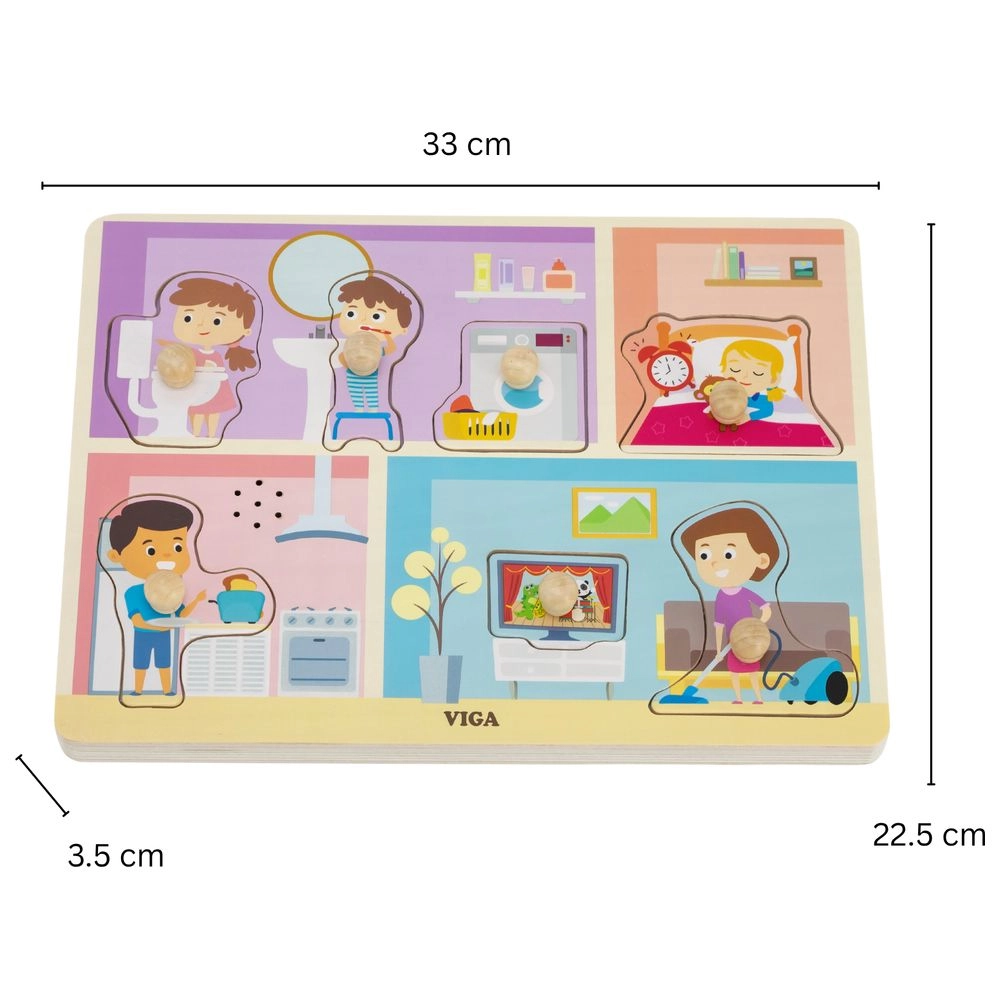 Around The House Knob Puzzle With Sound - 18 months+ 7 pieces