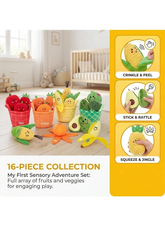 Montessori Sensory Toys - 6-12 Months 16 pieces