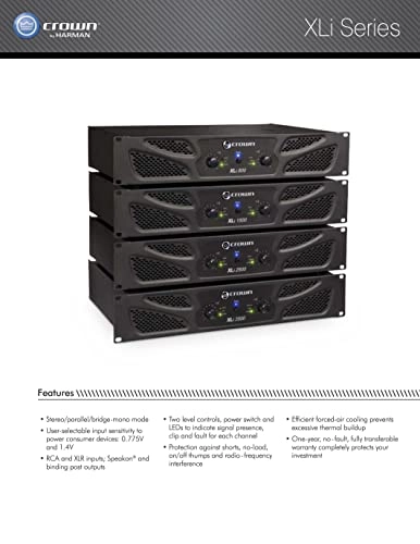 XLi800 - Two-channel 300W