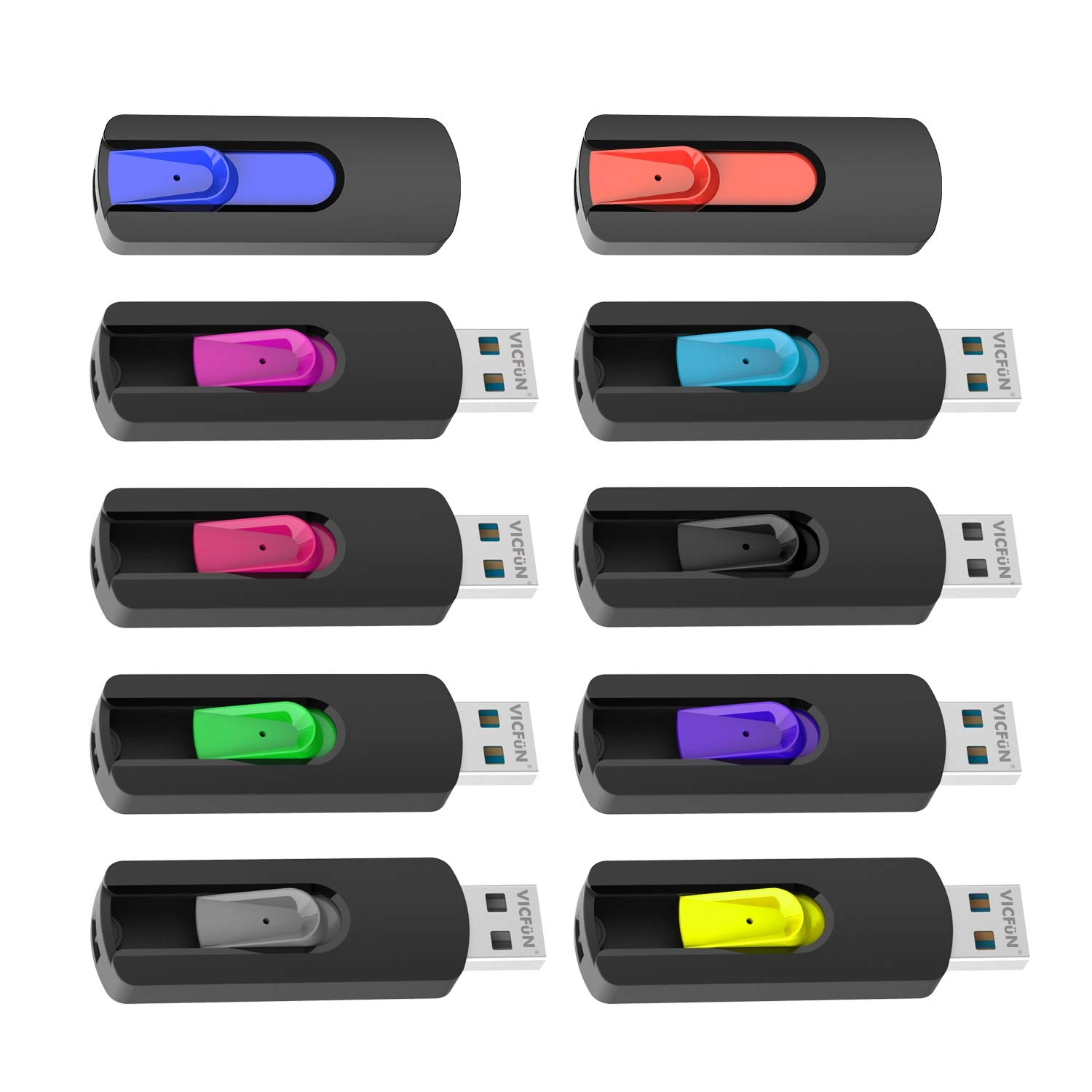 VICFUN USB Flash Drive - USB 2.0 1GB Pack