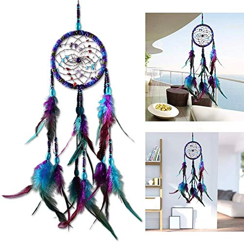 Dreamcatcher - Siderosphere, feathers, lines, wood beads.