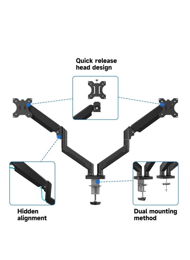 Dual Monitor Stand - Dual 13-32 inch VESA 75/100mm
