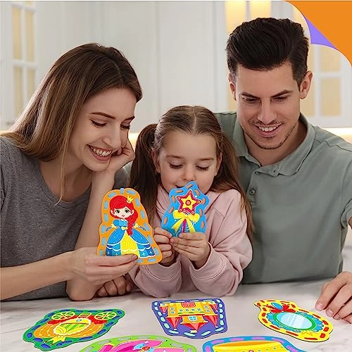 Princess Lacing Cards - Kid 9 pieces