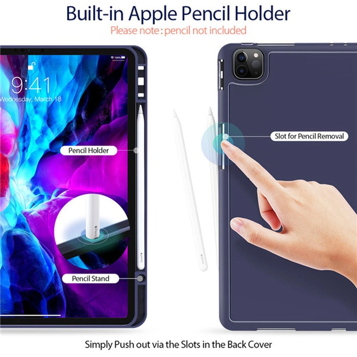 Flip Case with Pencil Holder for iPad Pro 12.9-inch (2020)