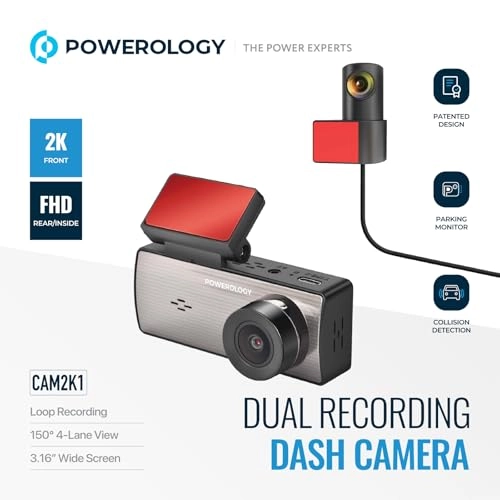 Dual Recording Dash Camera - 2560x1440