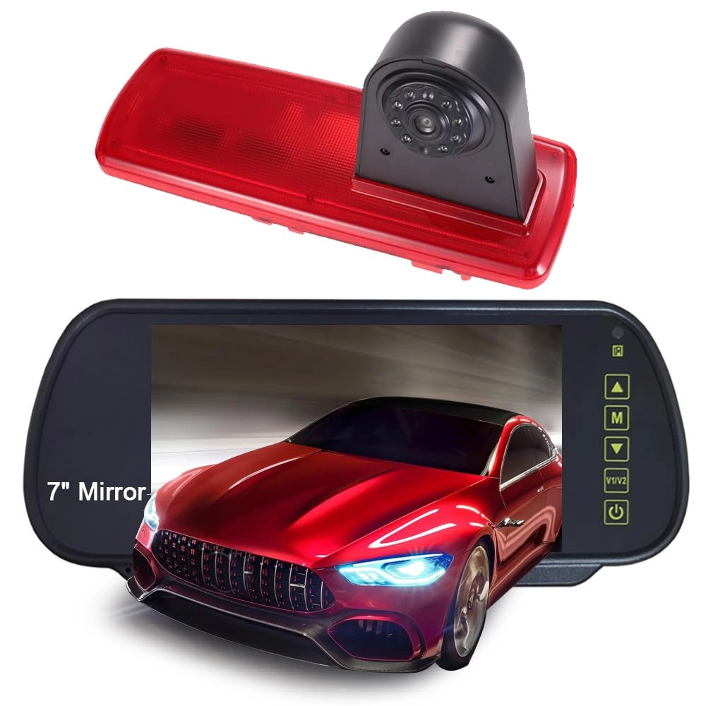 Brake Light Camera - Night vision 628 x 586 pixels + TFT LCD monitor - 7 Inches