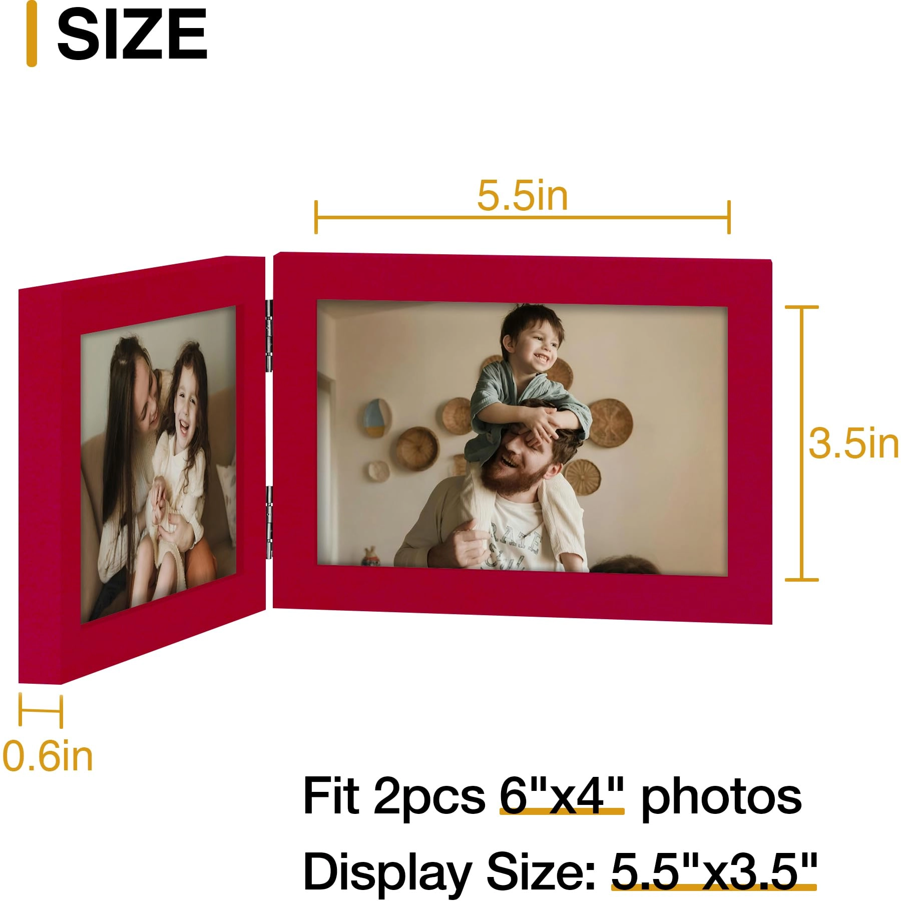 Double 6x4 Picture Frame