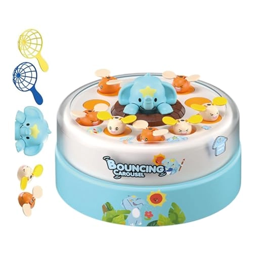 Bounce & Catch Board Game - Rotatable 17.5x17.5cm