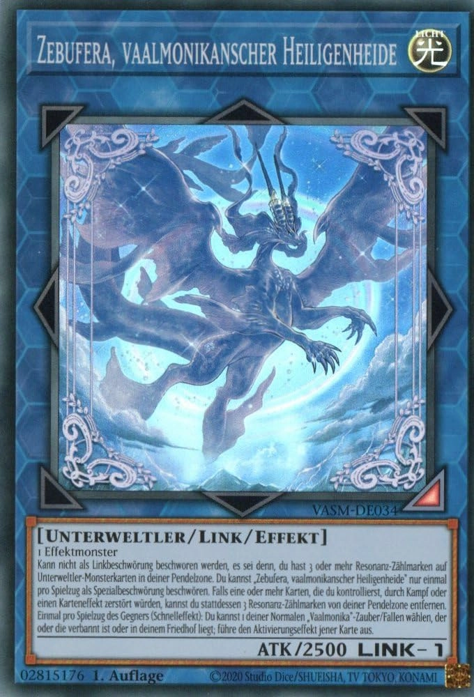 MZTCG Zebufera, Vaalmonikanscher Heiligenheide - Super Rare 1st Edition Valiant Smashers (German)