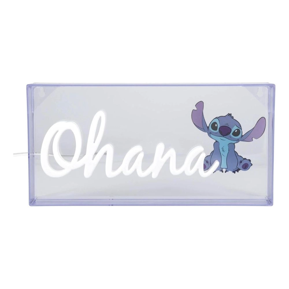PALADIN PRESS Stitch Ohana Led Neon Light - 15cm (5.9") tall 30cm (11.8") wide