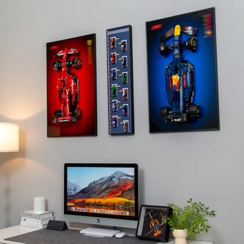 Speed Champions Wall Frame - 71049 29.5 x 7.8 IN Silver