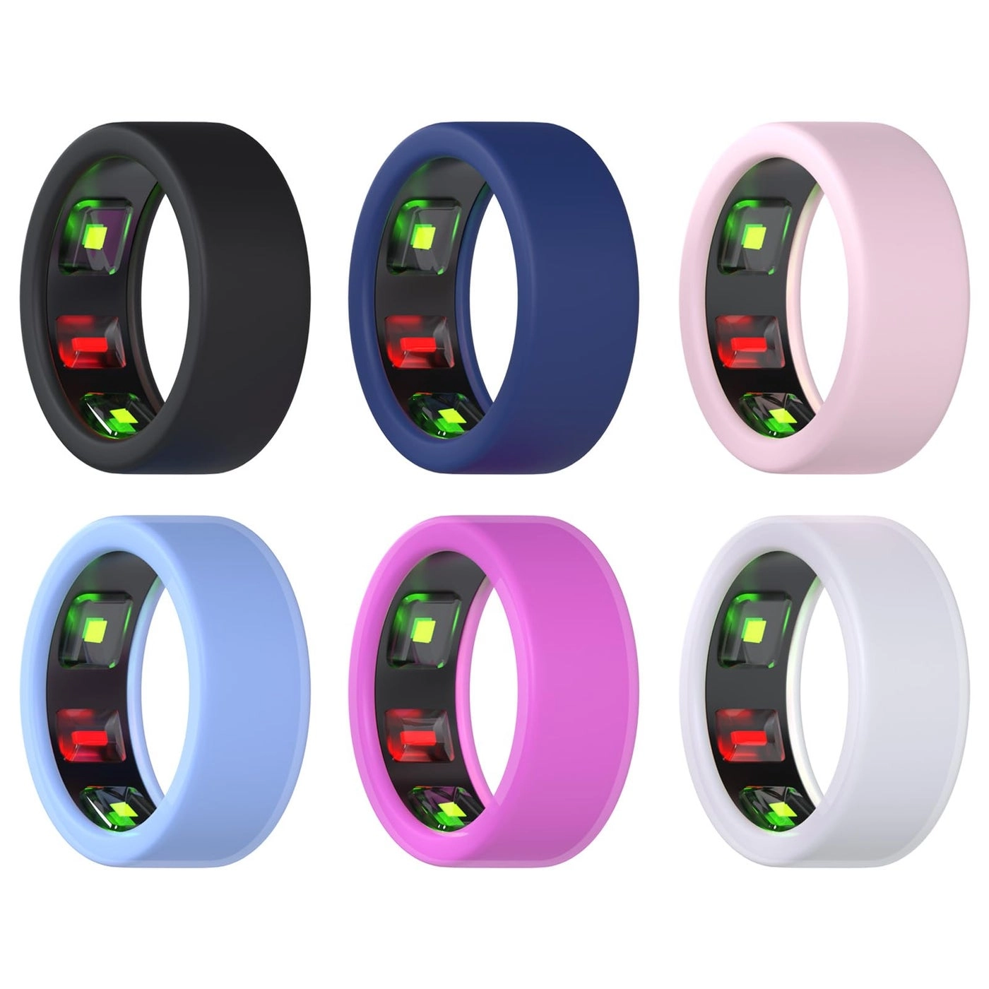 Mmobiel Ring Protector for Samsung Galaxy Ring - 6 pcs (Size 6-13) - Samsung Galaxy Ring Oura Ring Gen3 RingConn Ultrahuman Ring Air