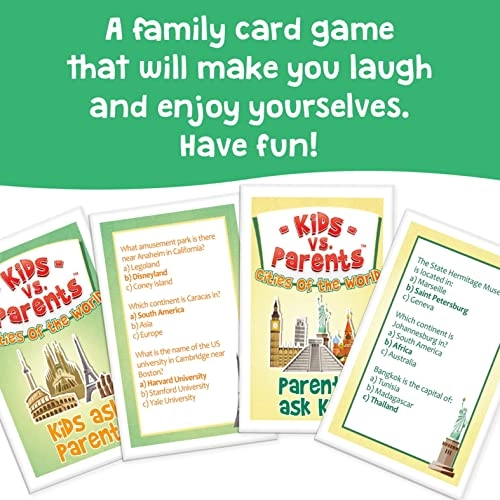Children vs. Parents: Cities of the World - Card Game