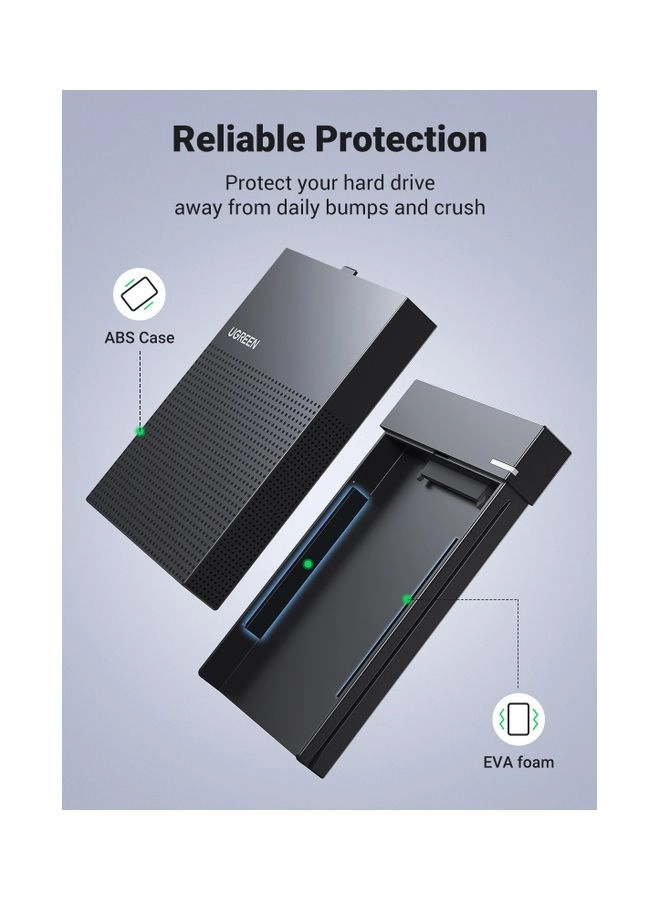 Hard Drive Enclosure - USB 3.1 SATA I II III 2.5 Inch