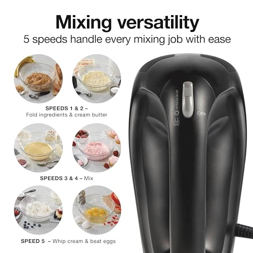Easy Mix 5-Speed Hand Mixer - 215 watts