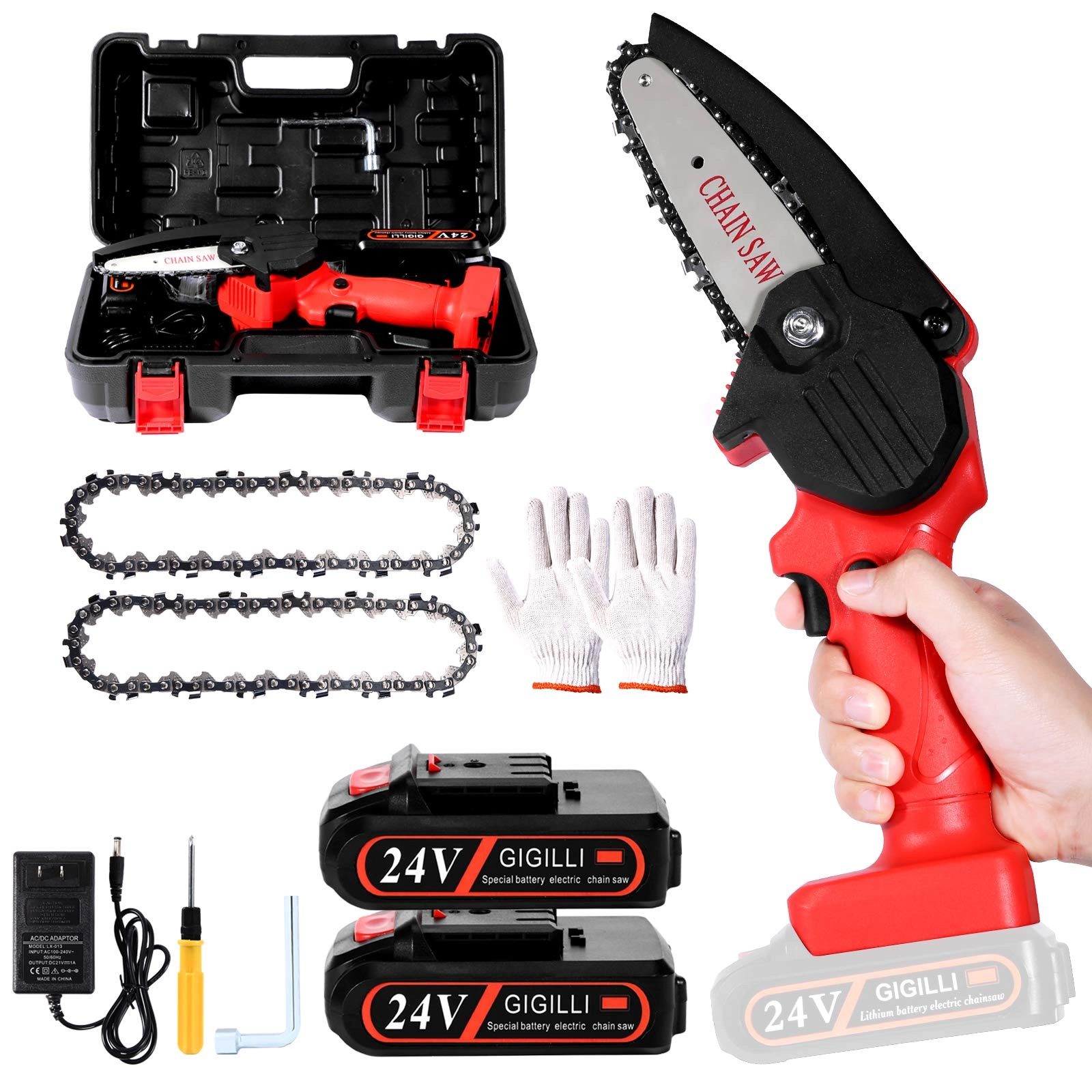 Gigilli Mini Chainsaw - 6000 Watts