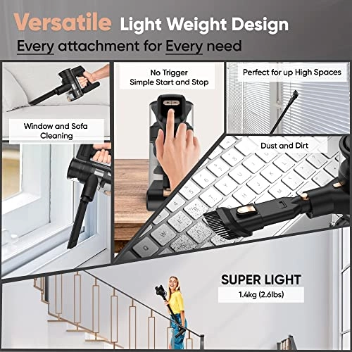 Cordless Vacuum Cleaner - 6 in 1 45 minutes