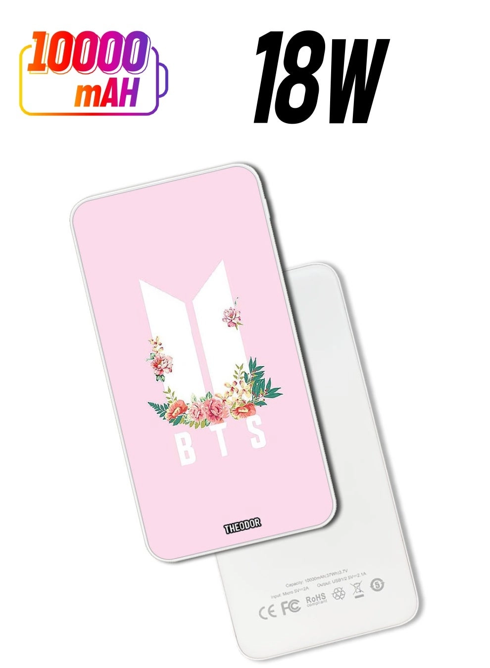 Theodor PPBA058 - 10000 mAh Quick Charging 3.0