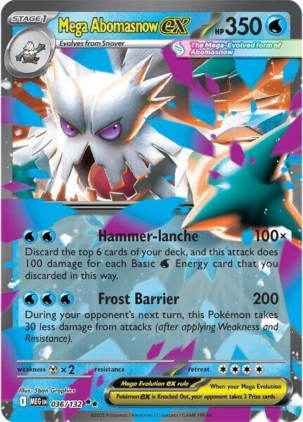 Pokémon Mega Abomasnow ex 036/132 - ME01