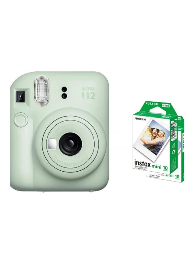 Fujifilm Instax Mini 12 - 20 Sheet Mint Green Pack