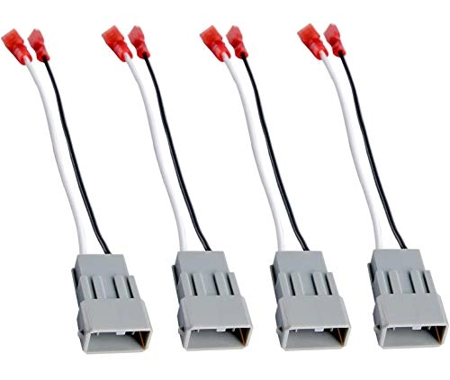 HSTECH 72-7800 - Car Speaker Connector Harnesses 2 Pairs (4 Pack) 1990-Up Honda and Acura Vehicles
