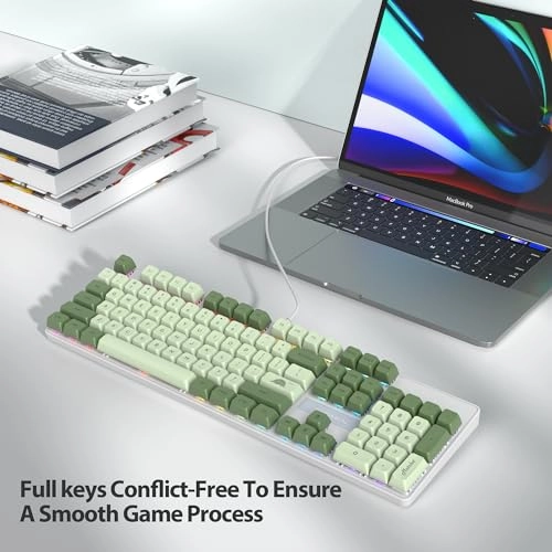 NKRO Mechanical Gaming Keyboard - QWERTY Wired