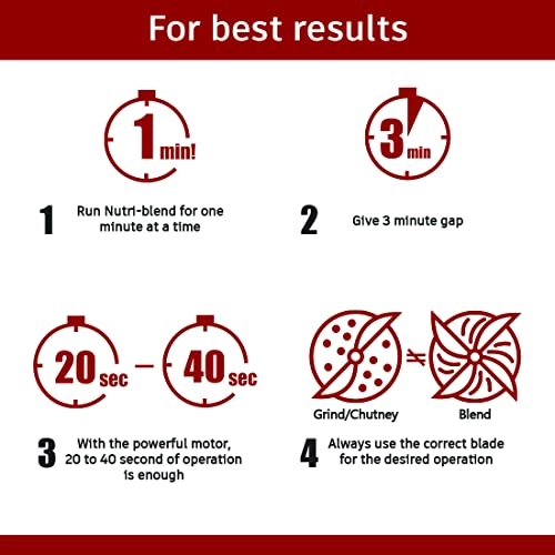 Nutri-blend BOLT - 500ml 300ml 600 watts